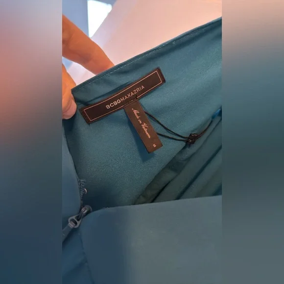 BCBGMaxAzria Blue Wide-Leg Jumpsuit - Picture 4 of 8